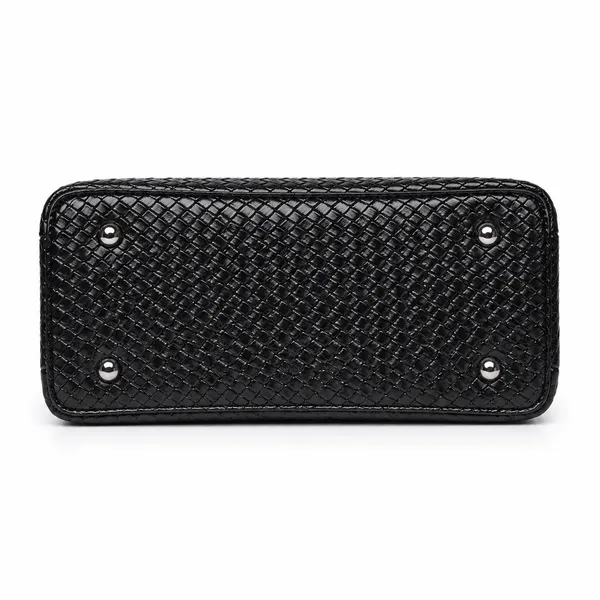 Black_Vexa_Textured_Satchel_Handbag_3_Compartments_Mini_Top_Handle_Bag_For_Women