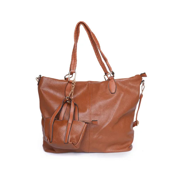 Brown_Duocharm_Trapezoid_Tote_Bag_Spacious_Shoulder_Handbag_Mini_For_Women