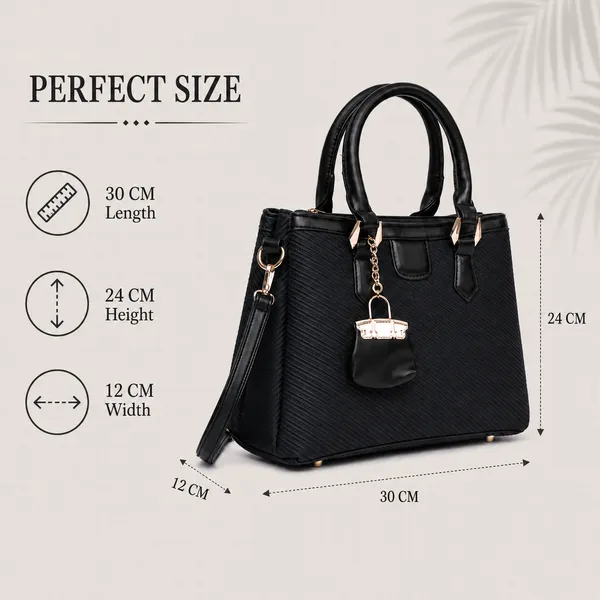 Black_Regina_Satchel_Hand_Bag_Top_Handle_Detachable_Sling_Strap_For_Women