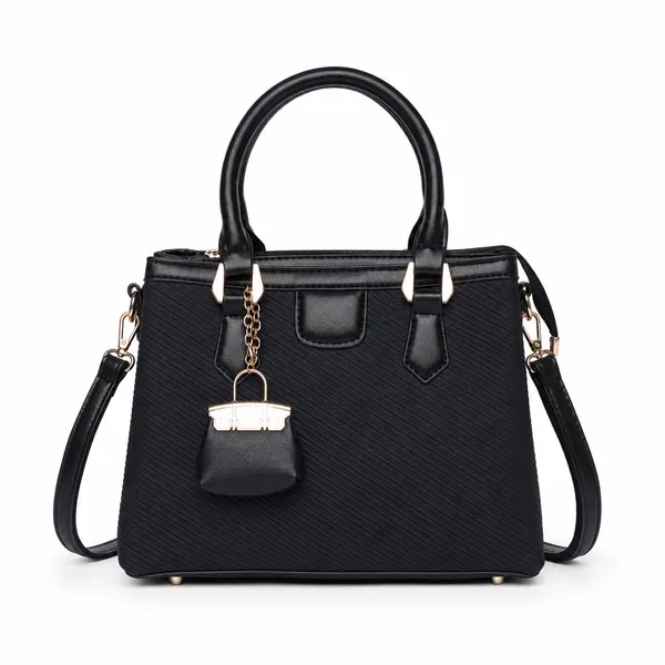 Black_Regina_Satchel_Hand_Bag_Top_Handle_Detachable_Sling_Strap_For_Women