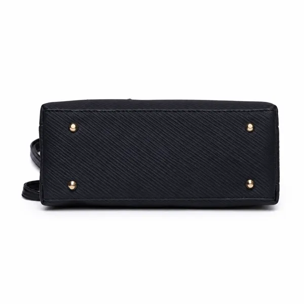 Black_Regina_Satchel_Hand_Bag_Top_Handle_Detachable_Sling_Strap_For_Women