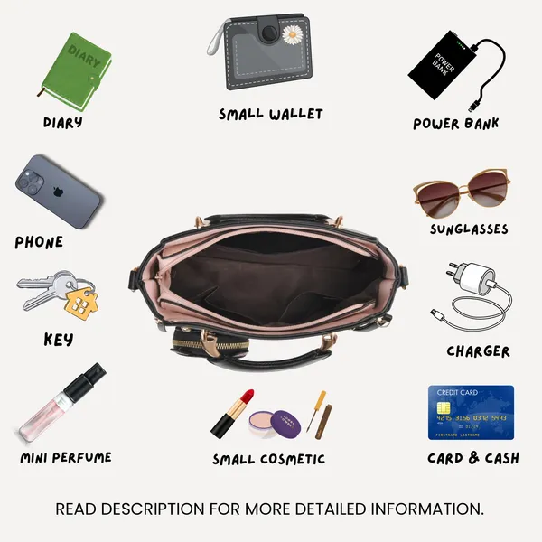 Black_Small_Satchel_Bag_Fancy_Satchel_Mall_Size_For_Women