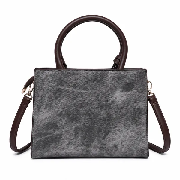 Black_Florenza_Structured_Satchel_Handbag_Mall_2_Compartments_3_Inner_For_Women