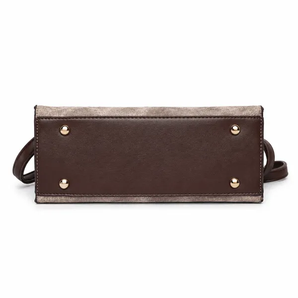 Brown_Florenza_Structured_Satchel_Handbag_Mall_2_Compartments_3_Inner_For_Women