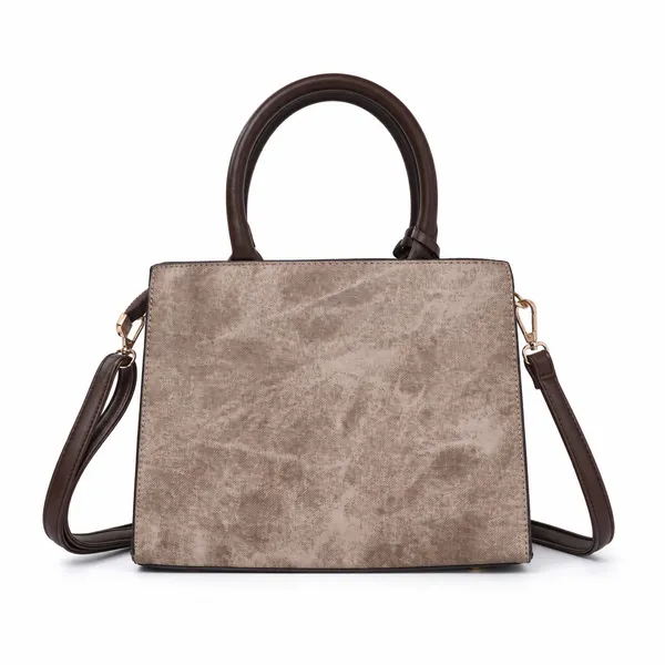 Brown_Florenza_Structured_Satchel_Handbag_Mall_2_Compartments_3_Inner_For_Women