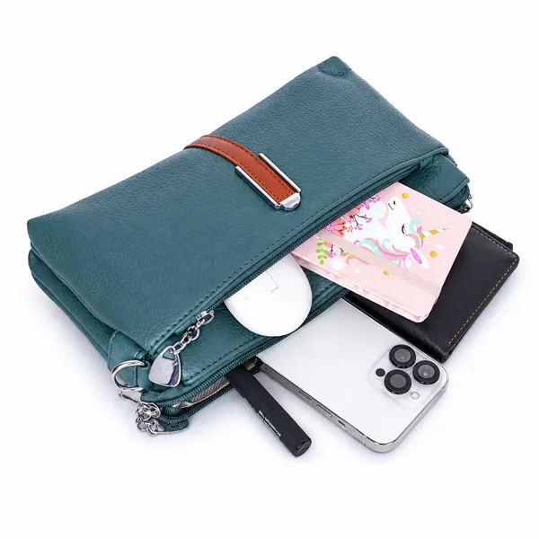Teal_Blue_Tri_Section_Sling_Bag_1_Main_Compartment_3_For_Women