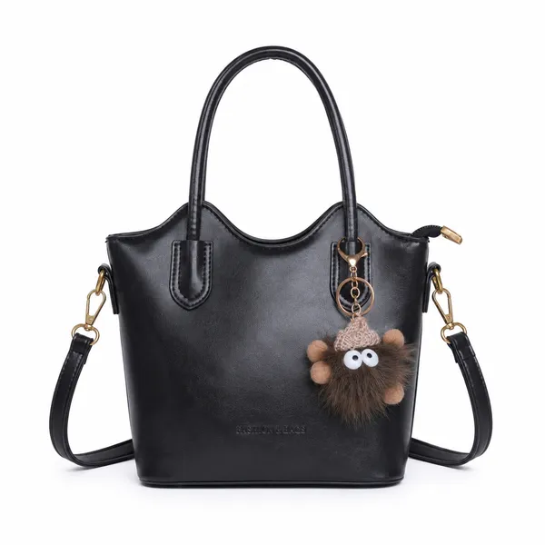 Black_Premium_Faux_Leather_Bucket_Sling_Bag_Bucket_Handbag_For_Women