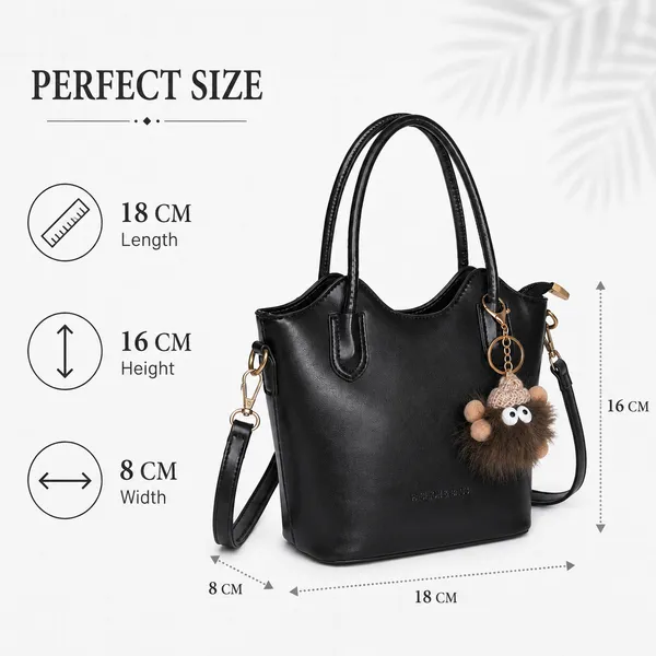 Black_Premium_Faux_Leather_Bucket_Sling_Bag_Bucket_Handbag_For_Women