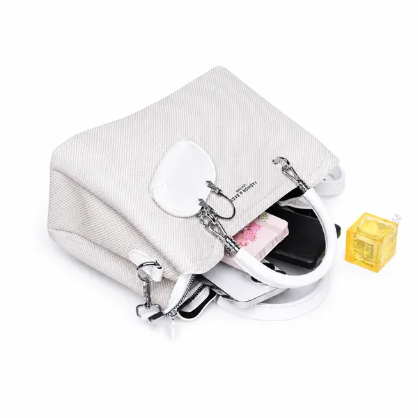 White_Small_Satchel_Bag_3_Compartment_Sling_Strap_Structured_Small_For_Women