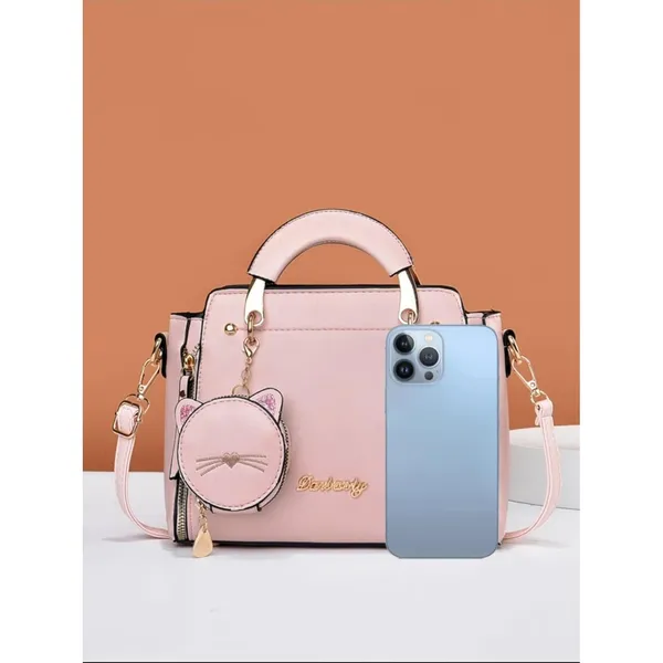 Pink_Small_Satchel_Bag_Fancy_Satchel_Mall_Size_For_Women