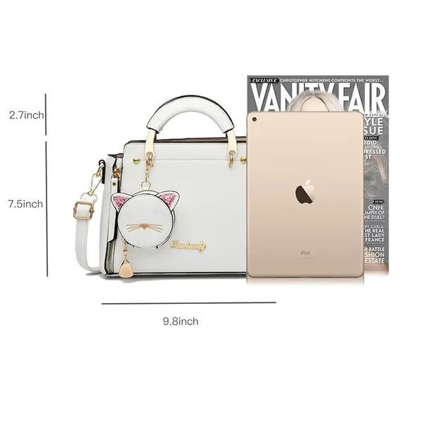 White_Small_Satchel_Bag_Fancy_Satchel_Mall_Size_For_Women