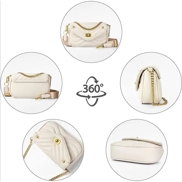 White_Mini_Sling_Bags_Latest_Coin_Pouch_Attached_Cross_Body_For_Women