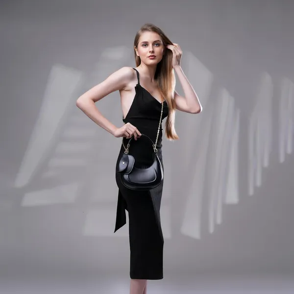 Black_Verona_Chic_Hobo_Bag_Imported_Faux_Leather_Dual_Detachable_Straps_For_Women