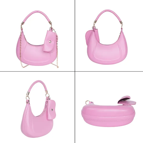 Pink_Verona_Chic_Hobo_Bag_Imported_Faux_Leather_Dual_Detachable_Straps_For_Women