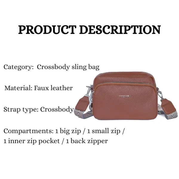 Brown_Luxevibe_Sling_Bag_Premium_Faux_Leather_Crossbody_Detachable_For_Women