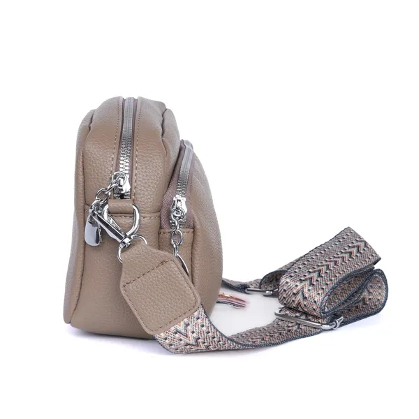 Khaki_Luxevibe_Sling_Bag_Premium_Faux_Leather_Crossbody_Detachable_For_Women