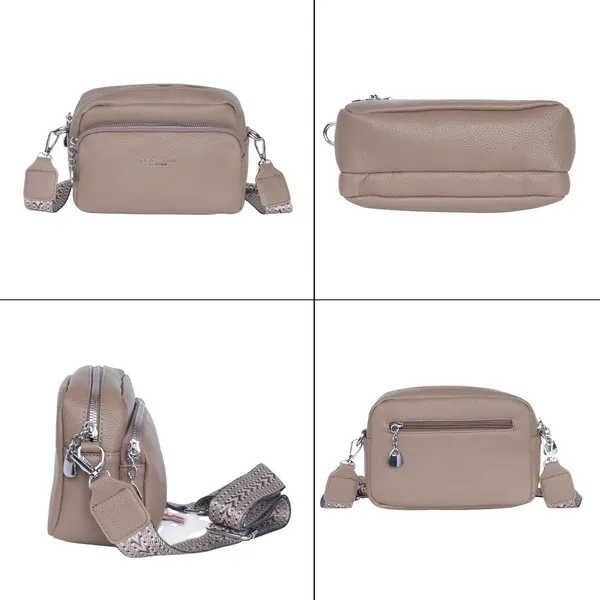 Khaki_Luxevibe_Sling_Bag_Premium_Faux_Leather_Crossbody_Detachable_For_Women