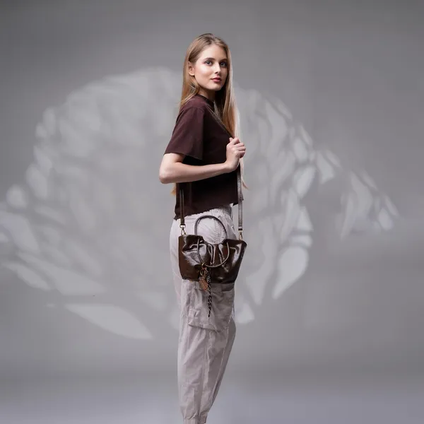 Dark_Brown_Mini_Bucket_Bag_Adjustable_Sling_Bag_Charm_Faux_Leather_For_Women