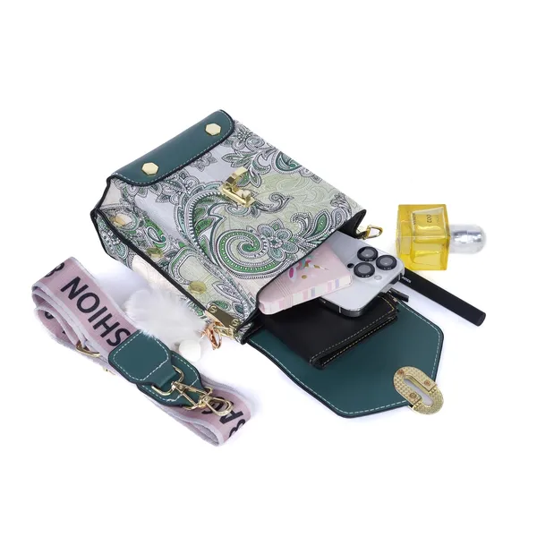 Green_Paisley_Mini_Luxe_Sling_Bag_Premium_Faux_Leather_2_For_Women