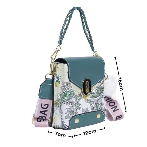 Green_Paisley_Mini_Luxe_Sling_Bag_Premium_Faux_Leather_2_For_Women