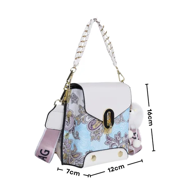White_Paisley_Mini_Luxe_Sling_Bag_Premium_Faux_Leather_2_For_Women
