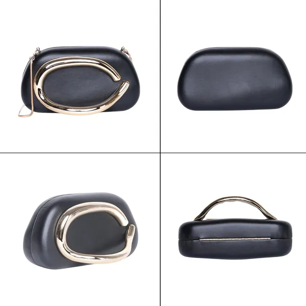 Black_Clutch_Glossy_Series_Faux_Leather_Clutch_For_Women