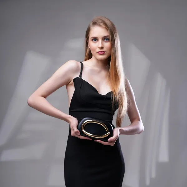 Black_Clutch_Glossy_Series_Faux_Leather_Clutch_For_Women