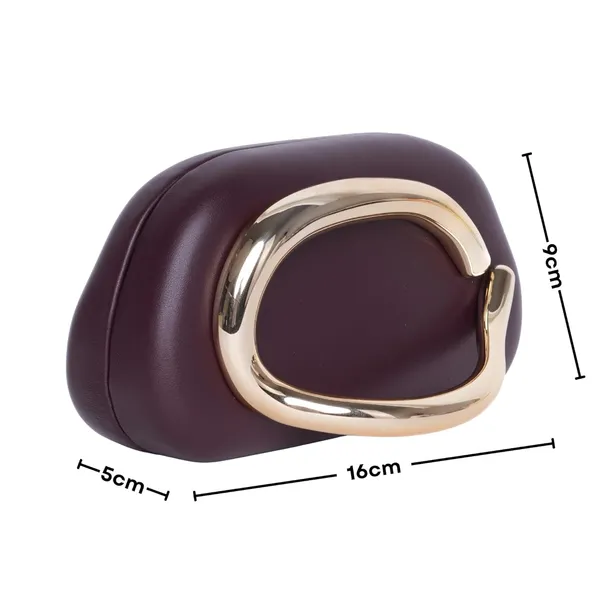 Brown_Clutch_Glossy_Series_Faux_Leather_Clutch_For_Women