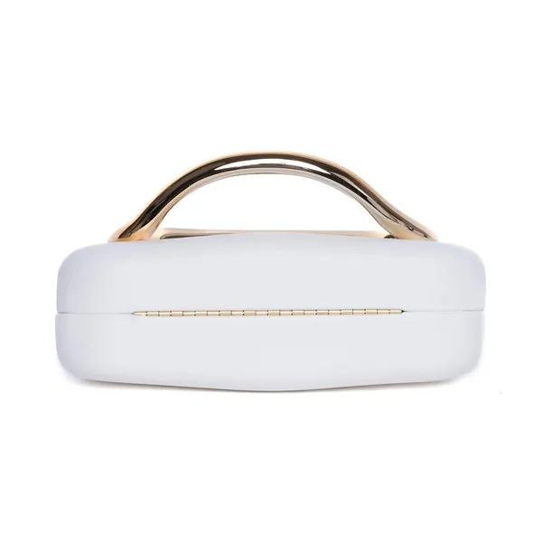 White_Clutch_Glossy_Series_Faux_Leather_Clutch_For_Women