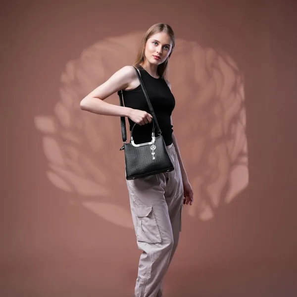 SANTORINI_Élysée_Textured_Small_Satchel_Bag