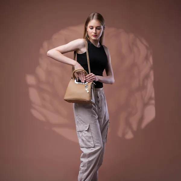 SANTORINI_Élysée_Textured_Small_Satchel_Bag