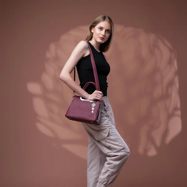 SANTORINI_Élysée_Textured_Small_Satchel_Bag