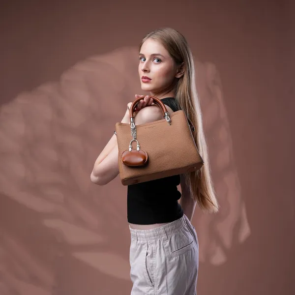 Brown_Small_Satchel_Bag_3_Compartment_Sling_Strap_Structured_Small_For_Women