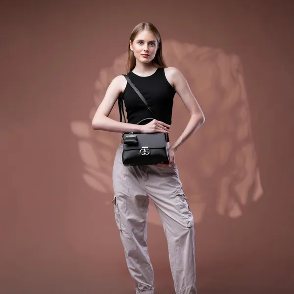 Black_Ophelia_Satchel_Bag_Mall_Sized_Handbag_Sling_Strap_Bag_For_Women