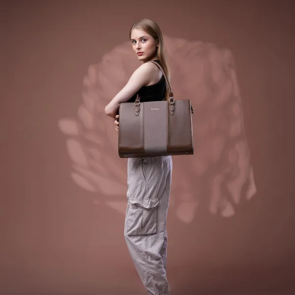 Broan_Beauty_Bella_Structured_Tote_Bag_Office_Handbag_Dual_For_Women