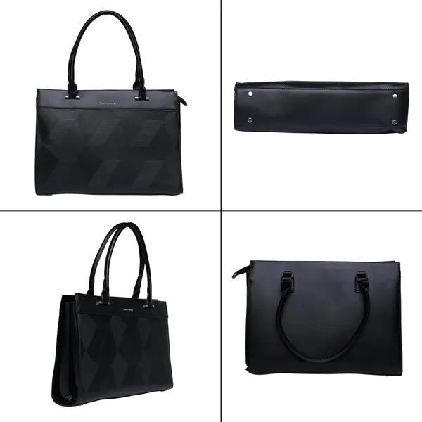 Black_Beauty_Bella_Clat_Structured_Tote_Bag_Office_Handbag_For_Women