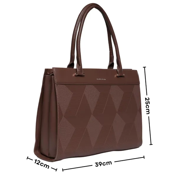 Brown_Beauty_Bella_Clat_Structured_Tote_Bag_Office_Handbag_For_Women