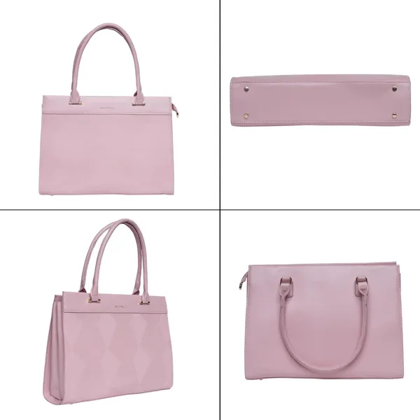 Pink_Beauty_Bella_Clat_Structured_Tote_Bag_Office_Handbag_For_Women