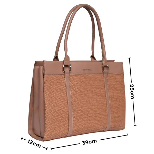 Camel_Beauty_Bella_Siena_Structured_Tote_Bag_Office_Handbag_For_Women