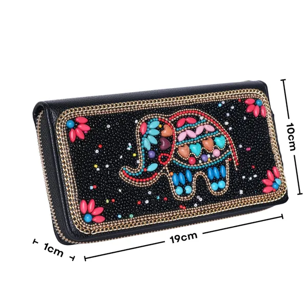 Multicolor_Ethnobead_Luxe_Wallet_Clutch_Wallet_3_Compartments_Card_Slots_Wrist_For_Women