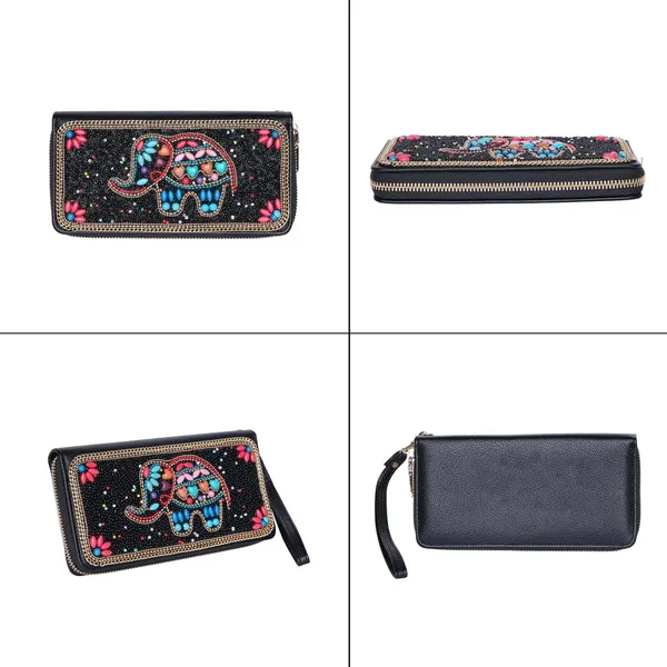 Multicolor_Ethnobead_Luxe_Wallet_Clutch_Wallet_3_Compartments_Card_Slots_Wrist_For_Women