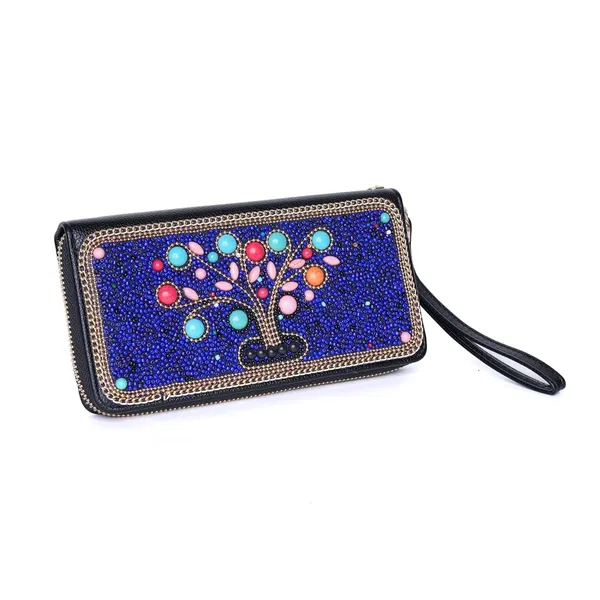 Multicolor_Ethnobead_Luxe_Wallet_Clutch_Wallet_3_Compartments_Card_Slots_Wrist_For_Women