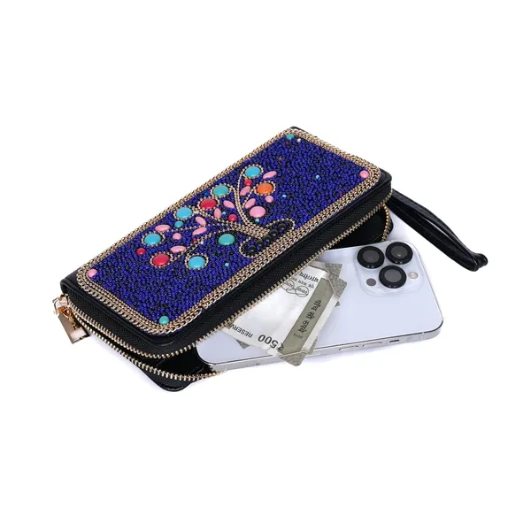 Multicolor_Ethnobead_Luxe_Wallet_Clutch_Wallet_3_Compartments_Card_Slots_Wrist_For_Women