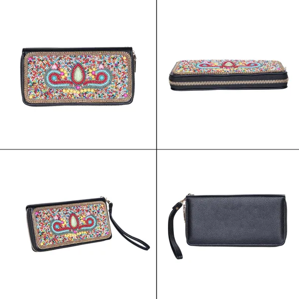 Multicolor_Ethnobead_Luxe_Wallet_Clutch_Wallet_3_Compartments_Card_Slots_Wrist_For_Women