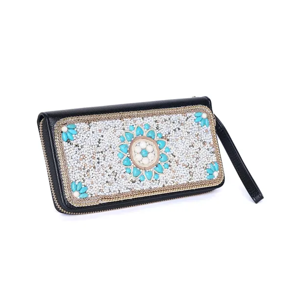Multicolor_Ethnobead_Luxe_Wallet_Clutch_Wallet_3_Compartments_Card_Slots_Wrist_For_Women
