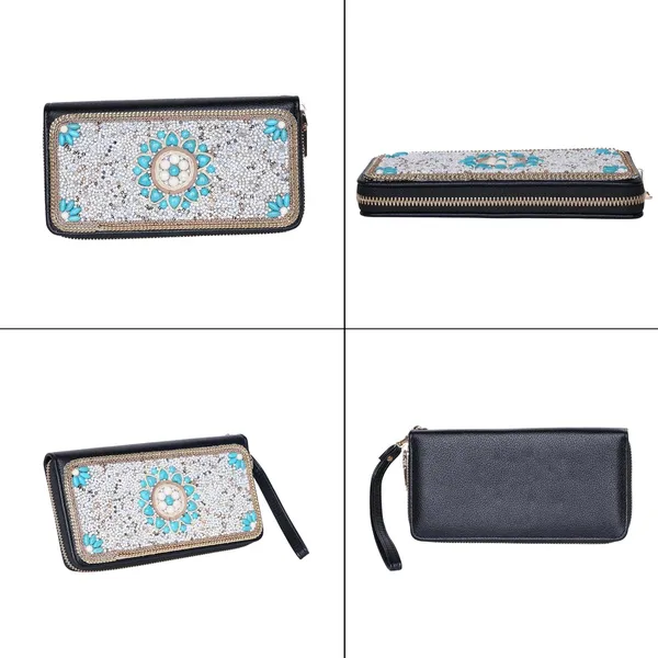 Multicolor_Ethnobead_Luxe_Wallet_Clutch_Wallet_3_Compartments_Card_Slots_Wrist_For_Women
