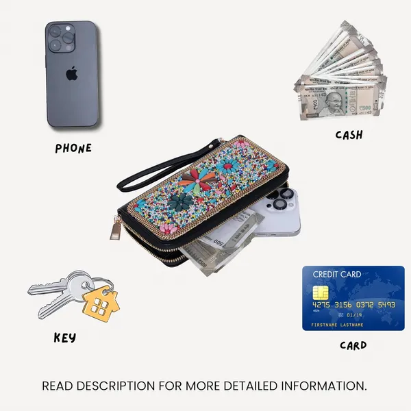 Multicolor_Ethnobead_Luxe_Wallet_Clutch_Wallet_3_Compartments_Card_Slots_Wrist_For_Women