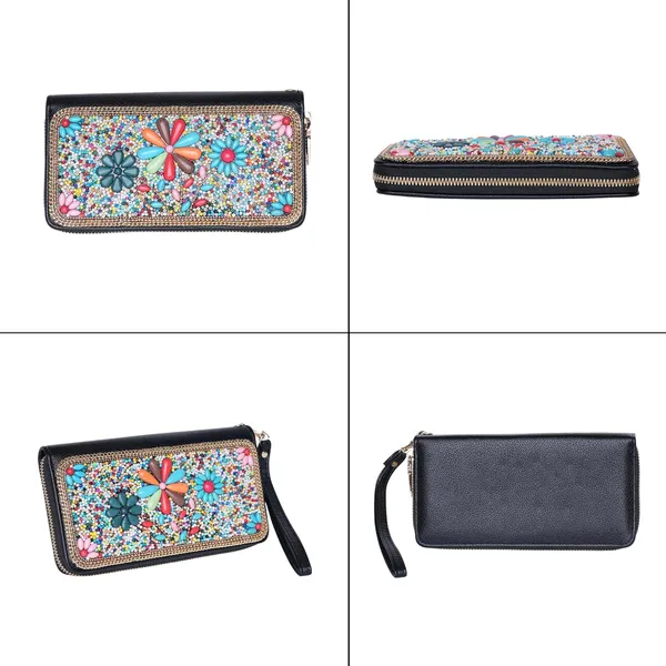 Multicolor_Ethnobead_Luxe_Wallet_Clutch_Wallet_3_Compartments_Card_Slots_Wrist_For_Women