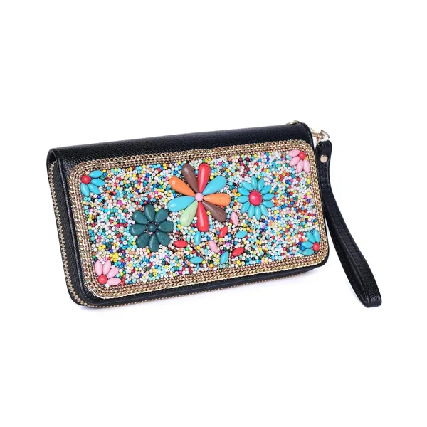 Multicolor_Ethnobead_Luxe_Wallet_Clutch_Wallet_3_Compartments_Card_Slots_Wrist_For_Women