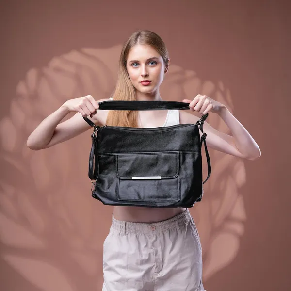 Black_Versahobo_2_1_Convertible_Handbag_Backpack_2_Main_Compartments_For_Women